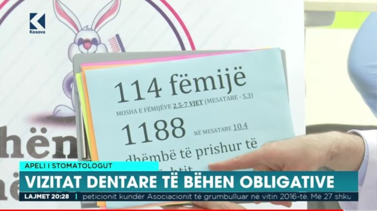 TE 114 FËMIJË, KEMI 1188 DHËMBË TË PRISHUR TË QUMËSHTIT – NË MESATARE MBI 10 DHËMBË
