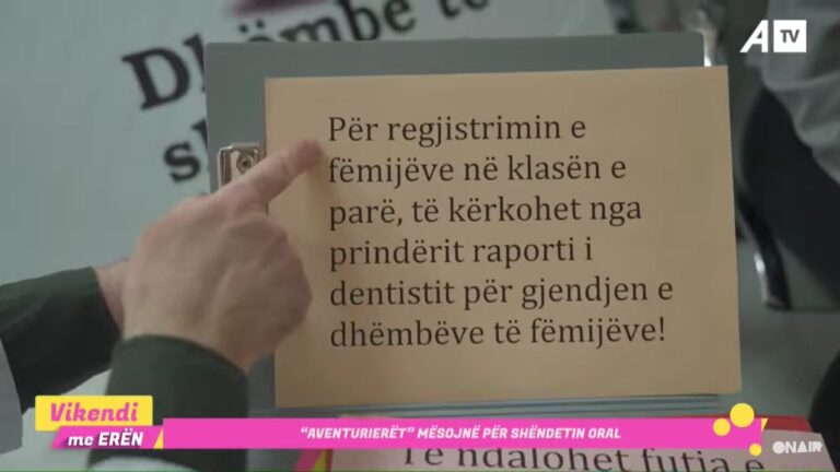 REGJISTRIMI I FËMIJËVE NË KLASËN E PARË ME RAPORT TË DENTISTIT – KËSHTU THOTË DENTISTI XHELADIN UJKANI